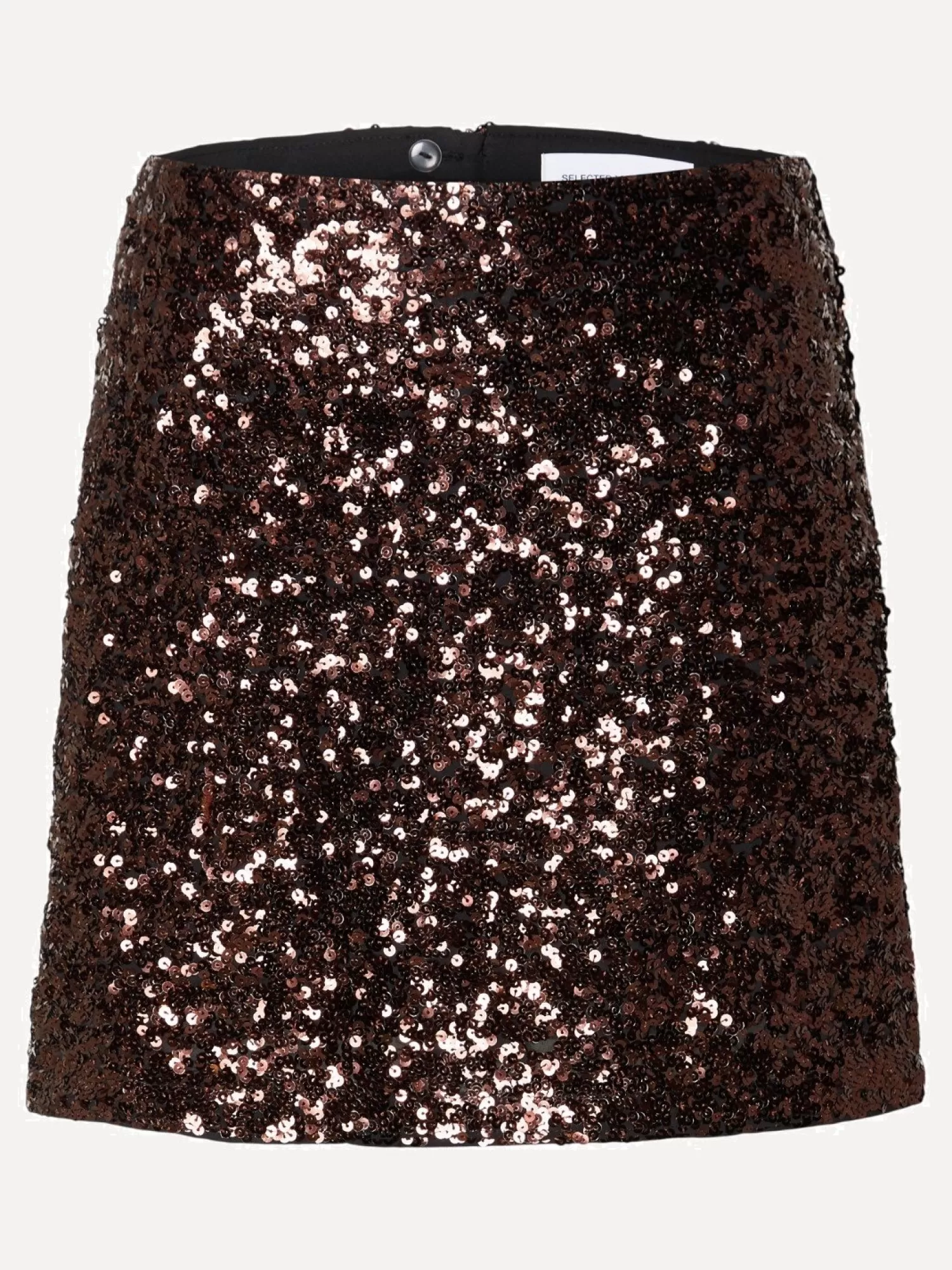 Selected A Sequins Mini-Jupe Mallie Java Outlet