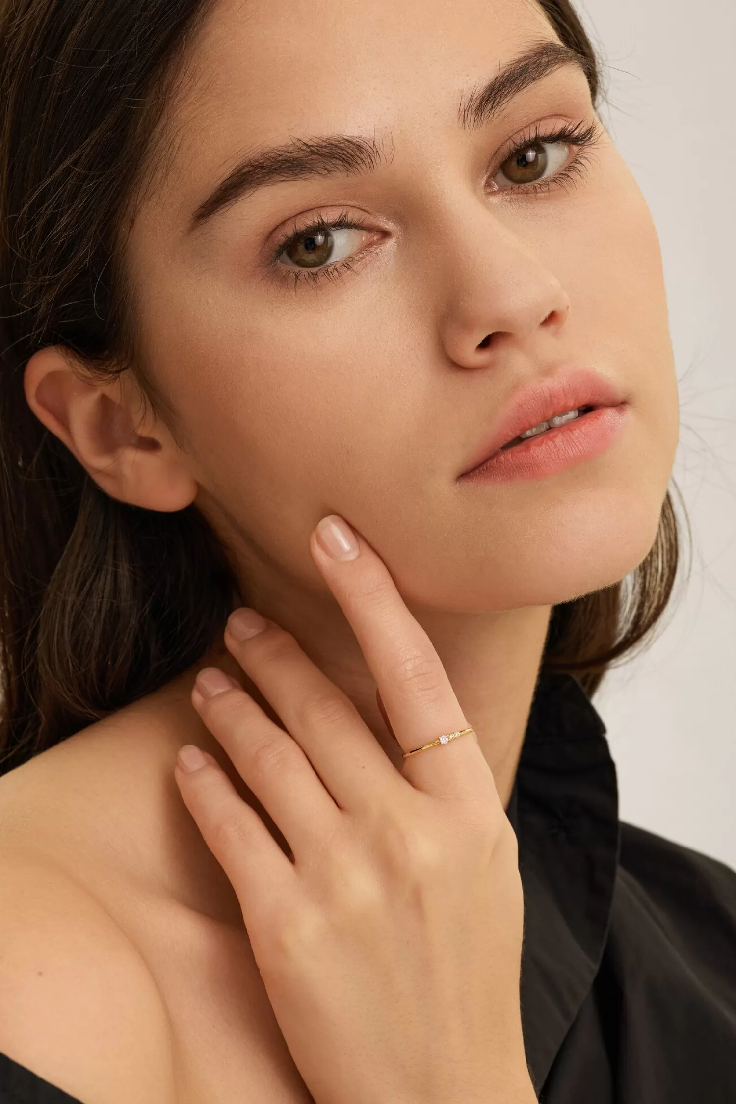 Les Soeurs Bague Chloe Vintage Triple Pierre Flash Sale