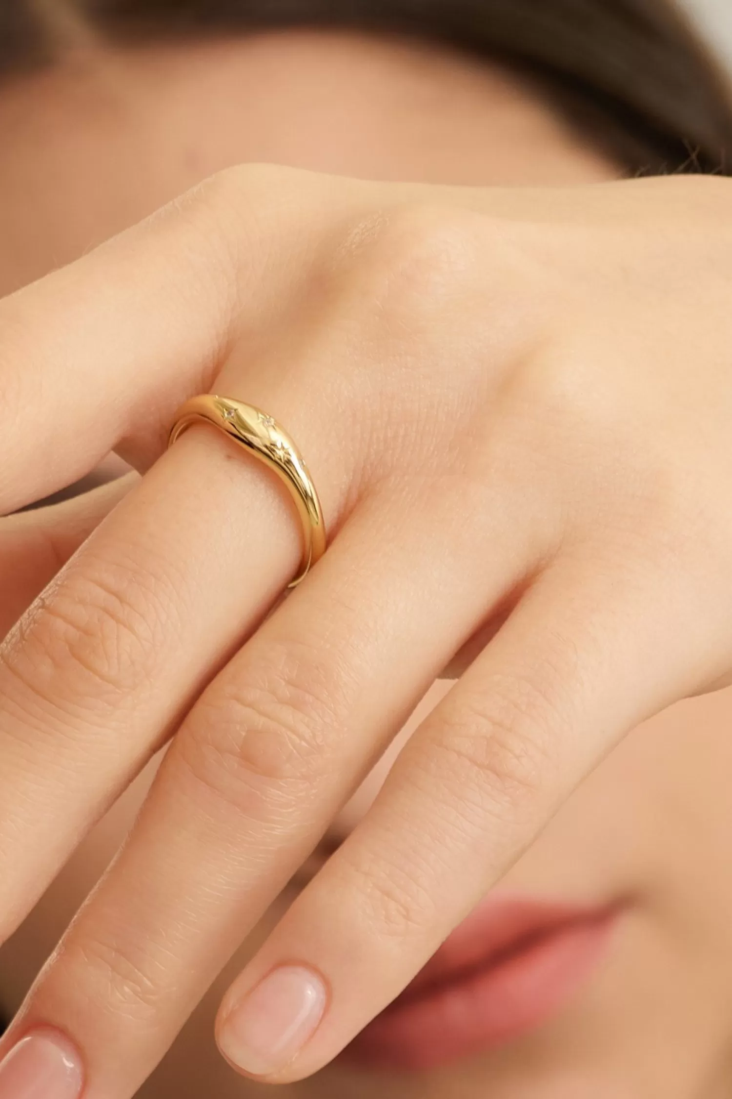 Les Soeurs Bague Ginette Astro Gold Shop