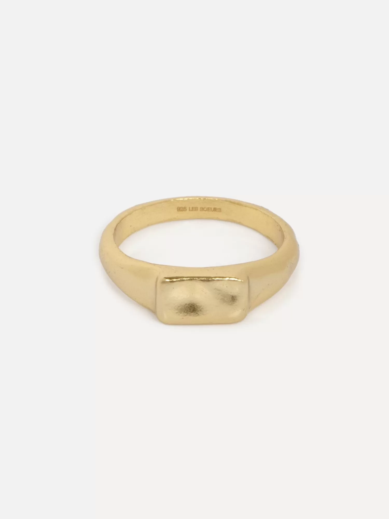 Les Soeurs Bague Pinky Ginette Rectangle Gold Sale