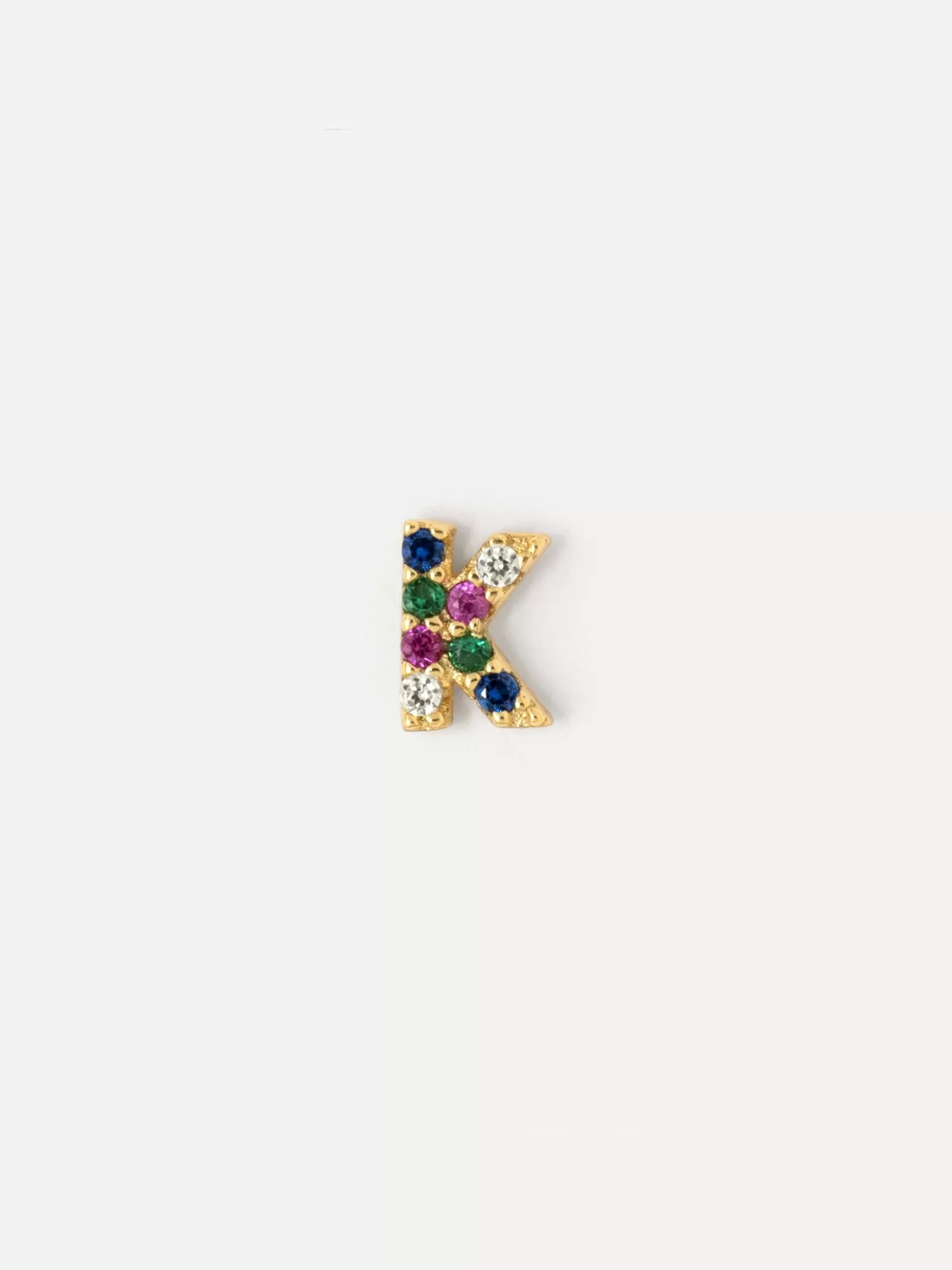 Les Soeurs Boucle D'Oreille Jolie Initial Strass Multi Best