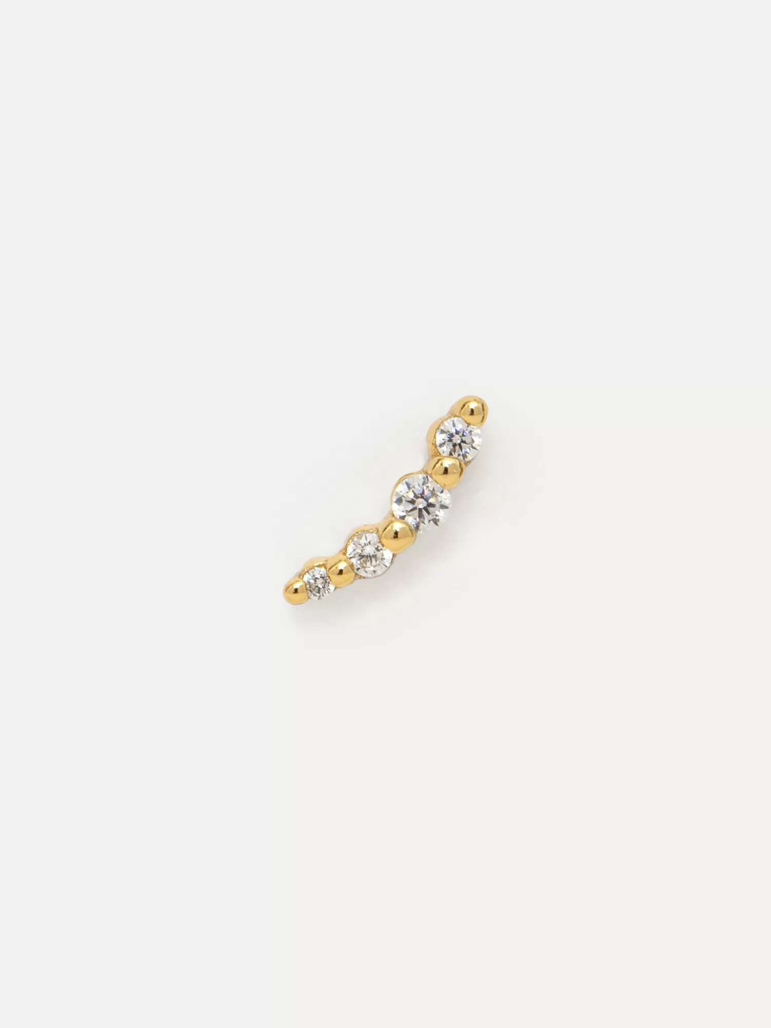 Les Soeurs Boucle D'Oreille Louise 4 Dots Strass Gold Shop