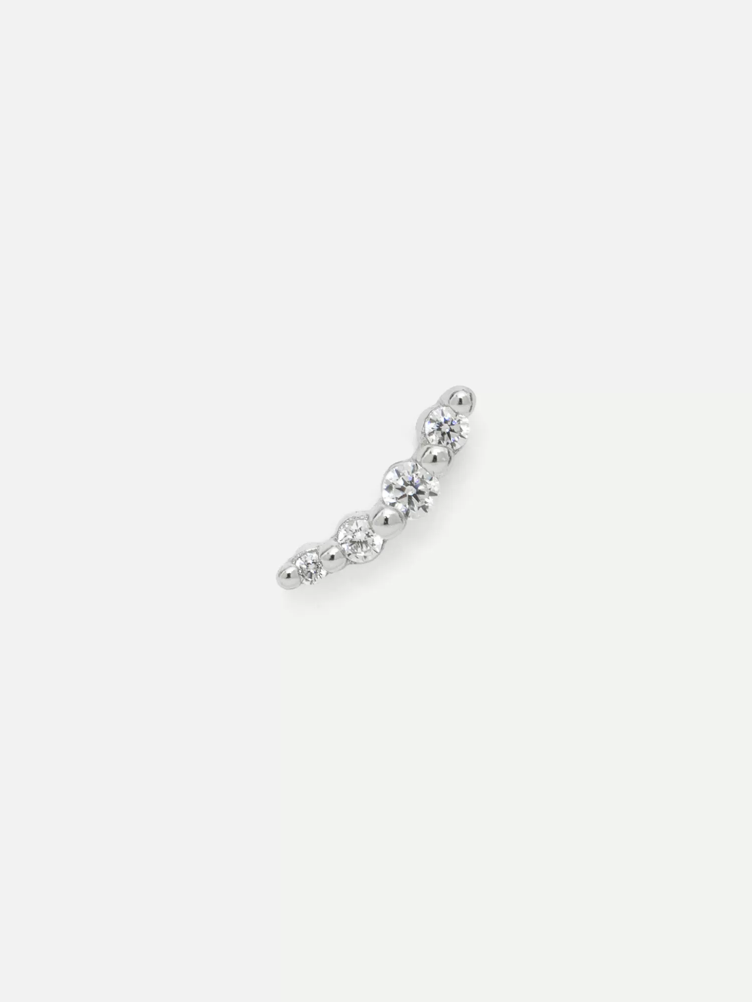 Les Soeurs Boucle D'Oreille Louise 4 Dots Strass Silver Fashion