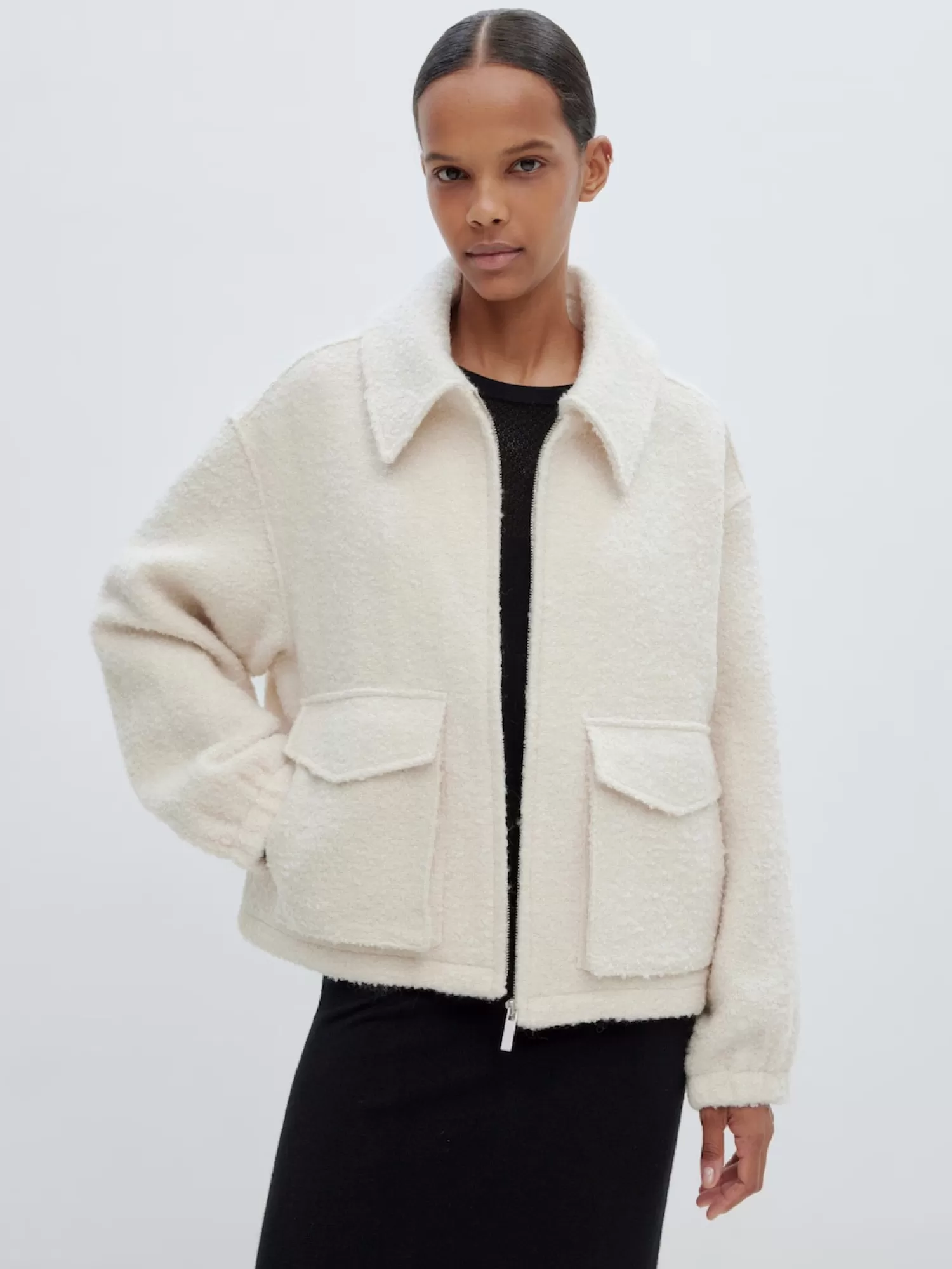 Edited Boucle Vest Machi Off-White Fashion