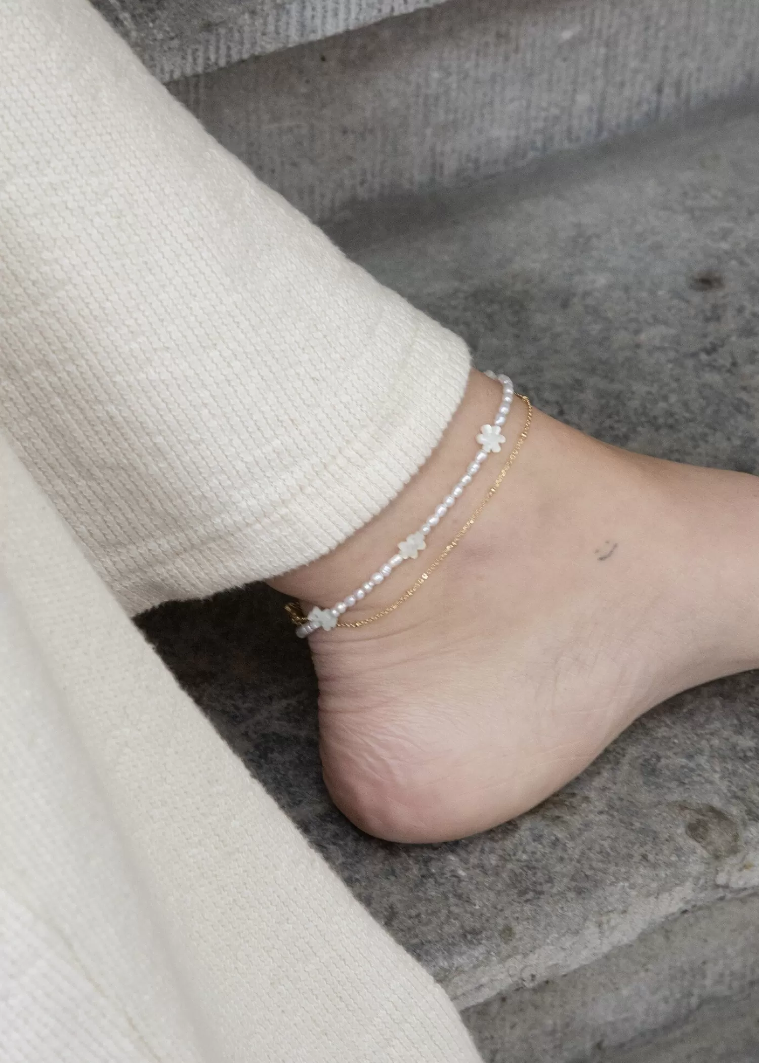 Les Soeurs Bracelet De Cheville Perle Daisy Store