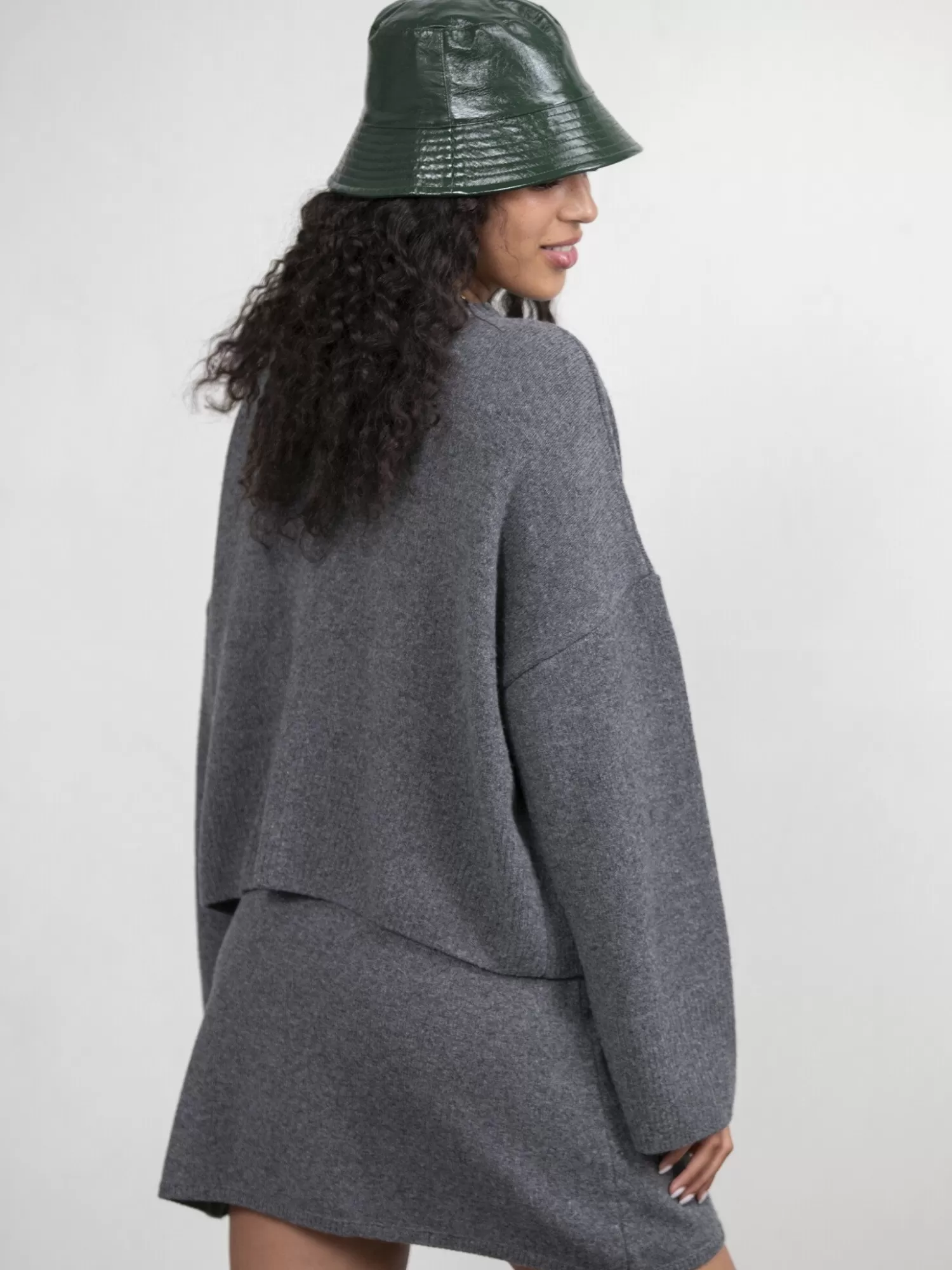 Les Soeurs Chapeau Bucket En Cuir Vegan Penny Dark Green Store