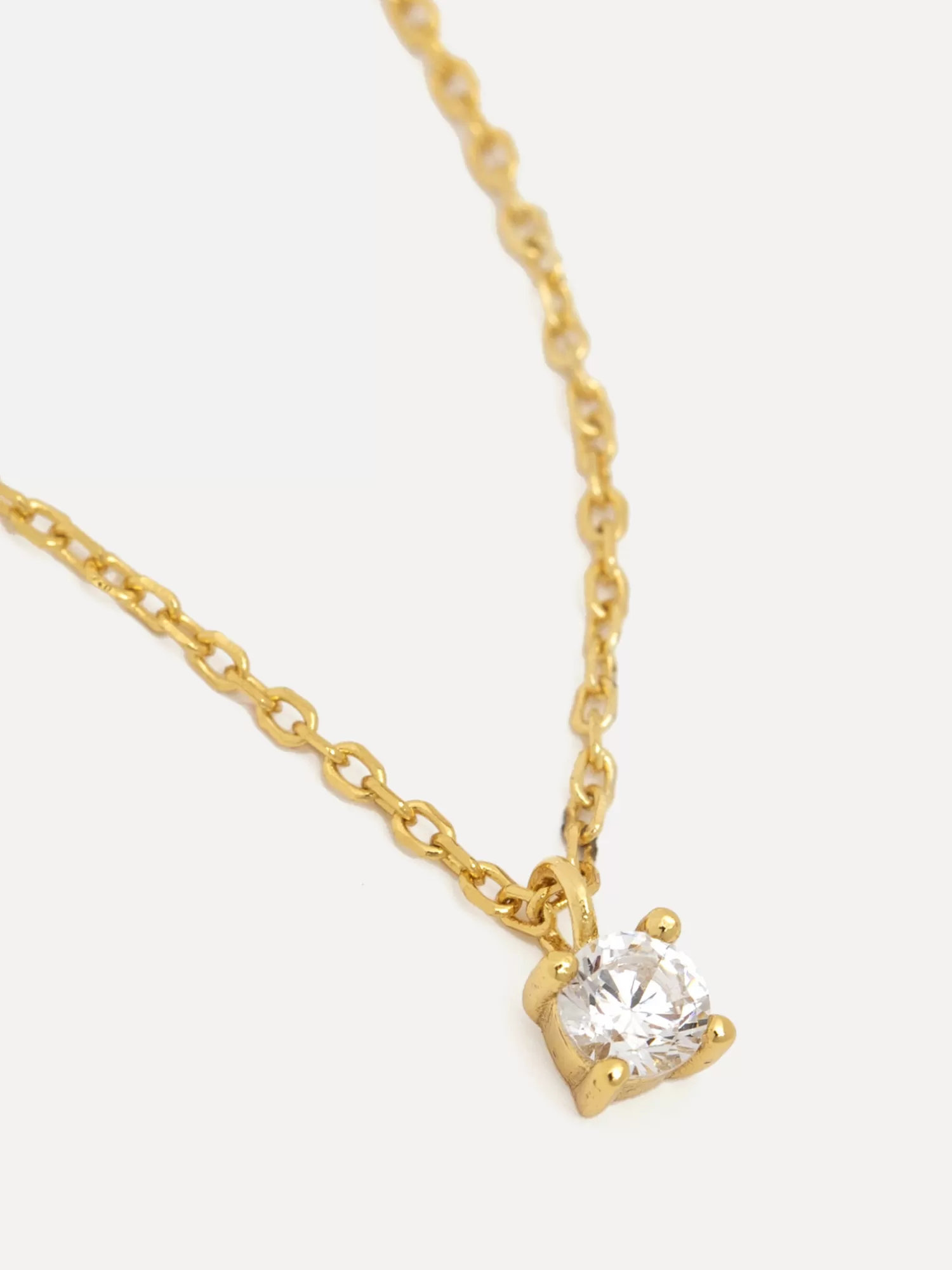 Les Soeurs Collier Romee Extra Fine Chain Rhinestone Gold Sale