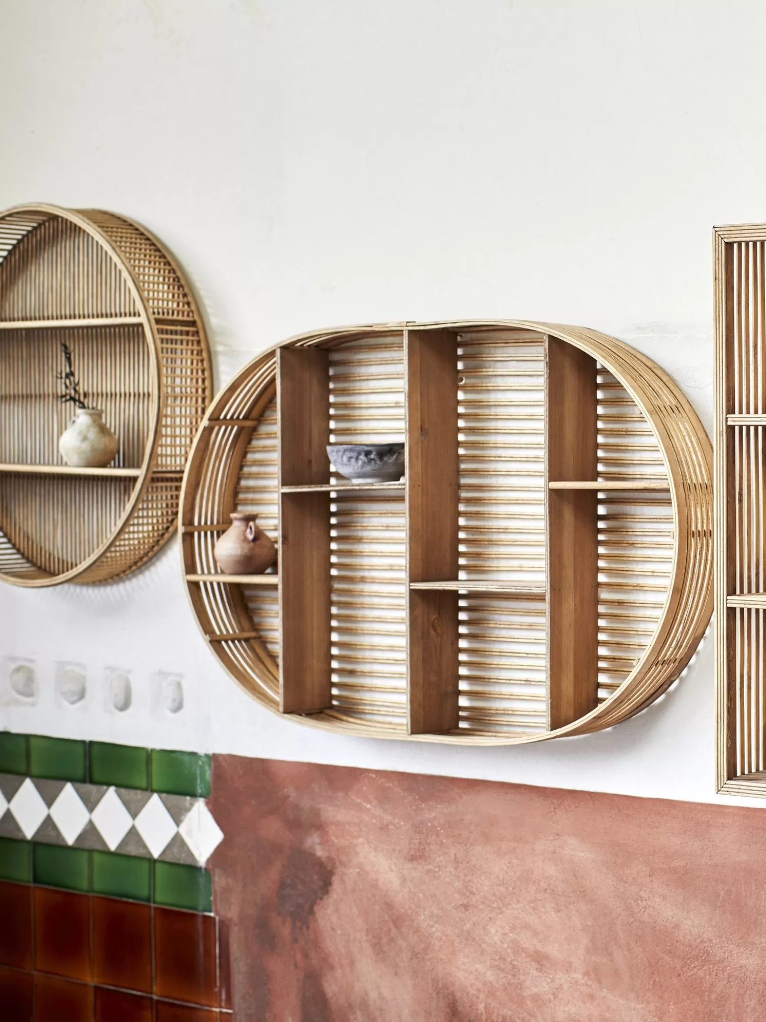 Madam Stoltz Etagere Ronde En Bambou Fashion