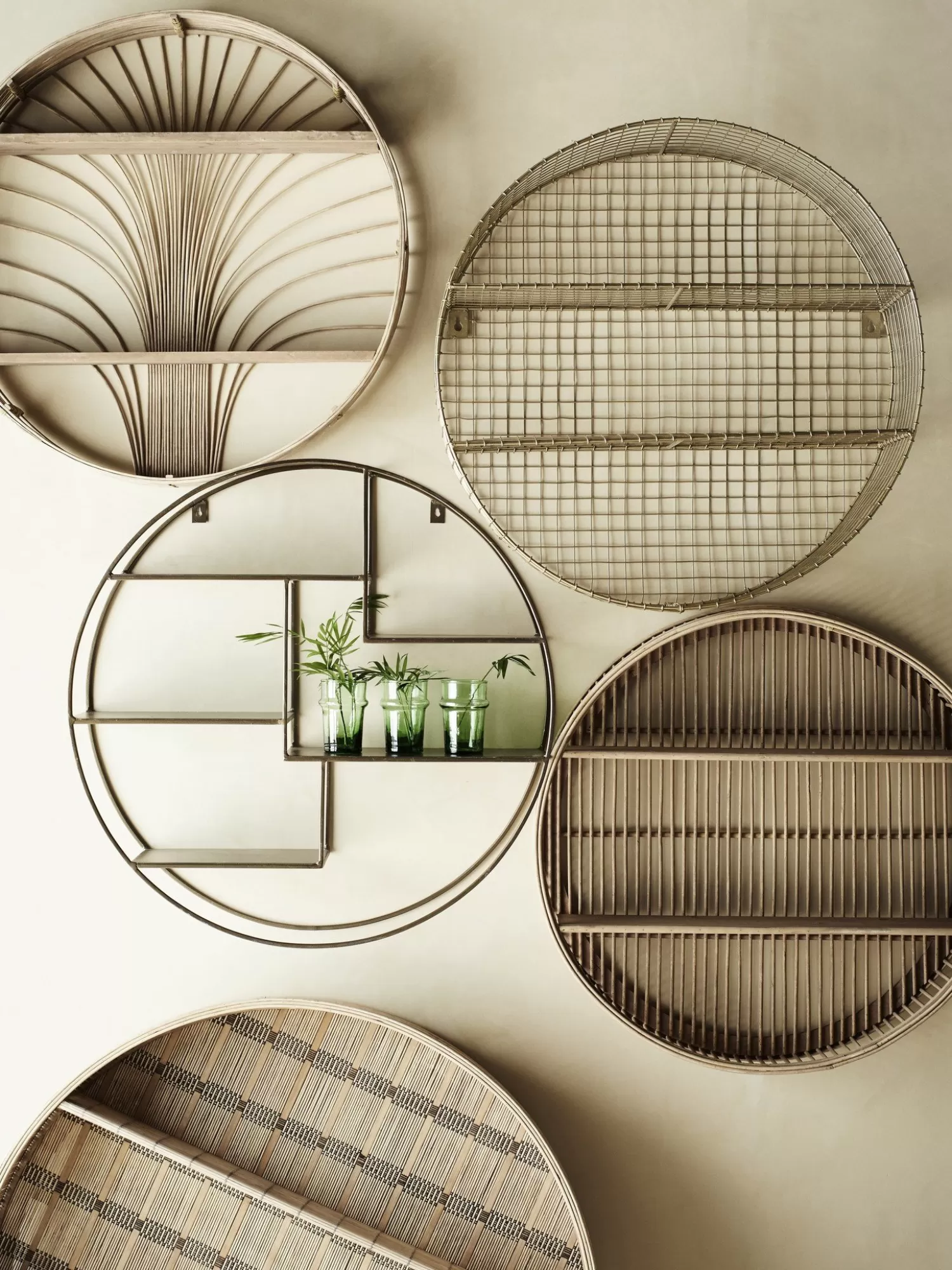 Madam Stoltz Etagere Ronde En Bambou Fashion