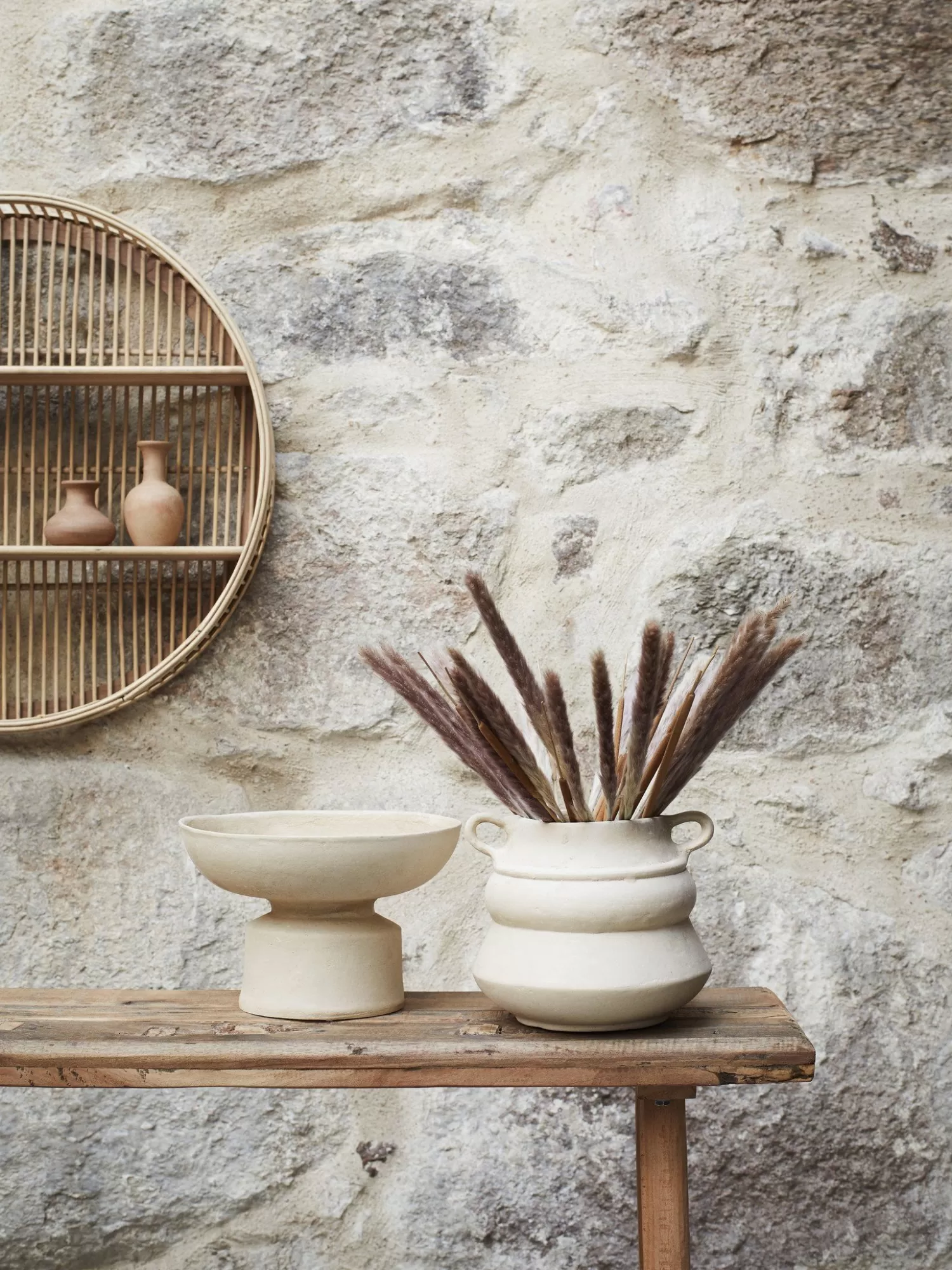 Madam Stoltz Etagere Ronde En Bambou Fashion