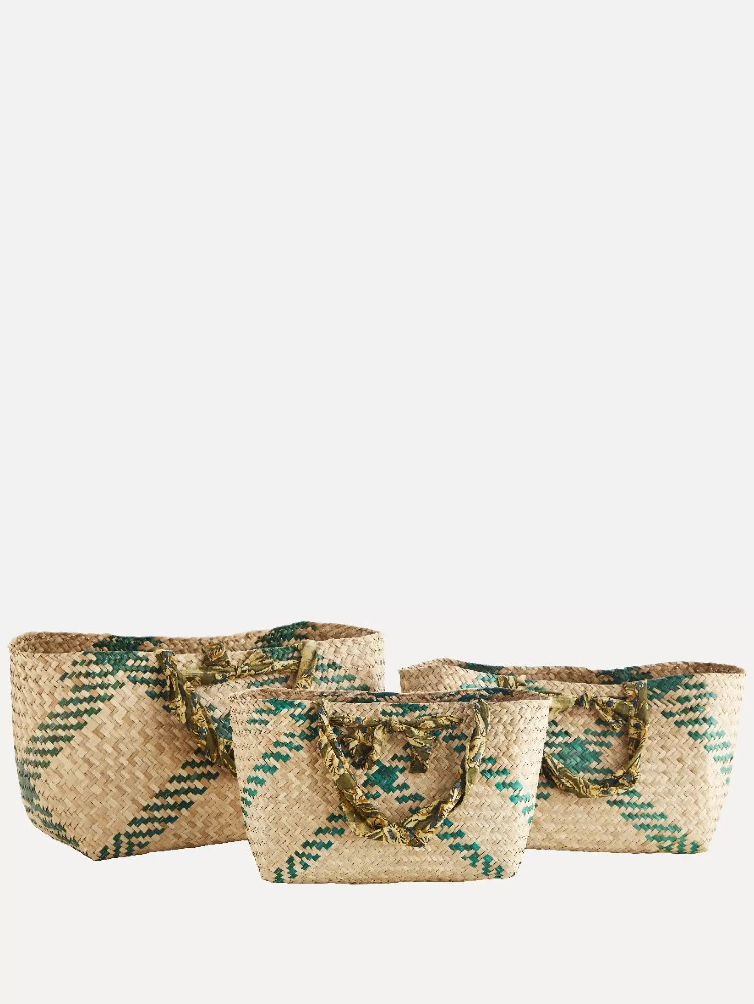 Madam Stoltz Grand Sac En Jonc De Mer Avec Poignees En Coton Natural Cheap
