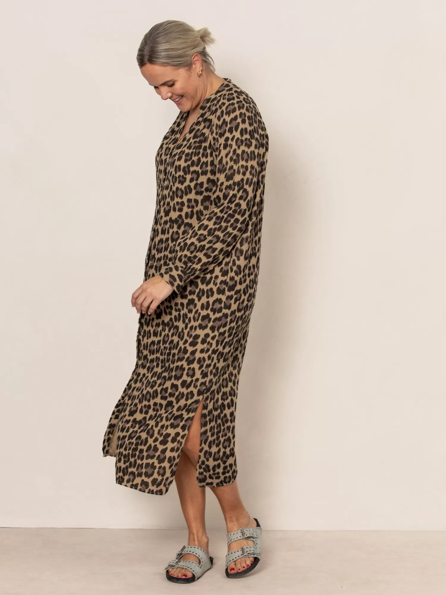 Le Marais Imprimee Robe Gigi Leopard Discount