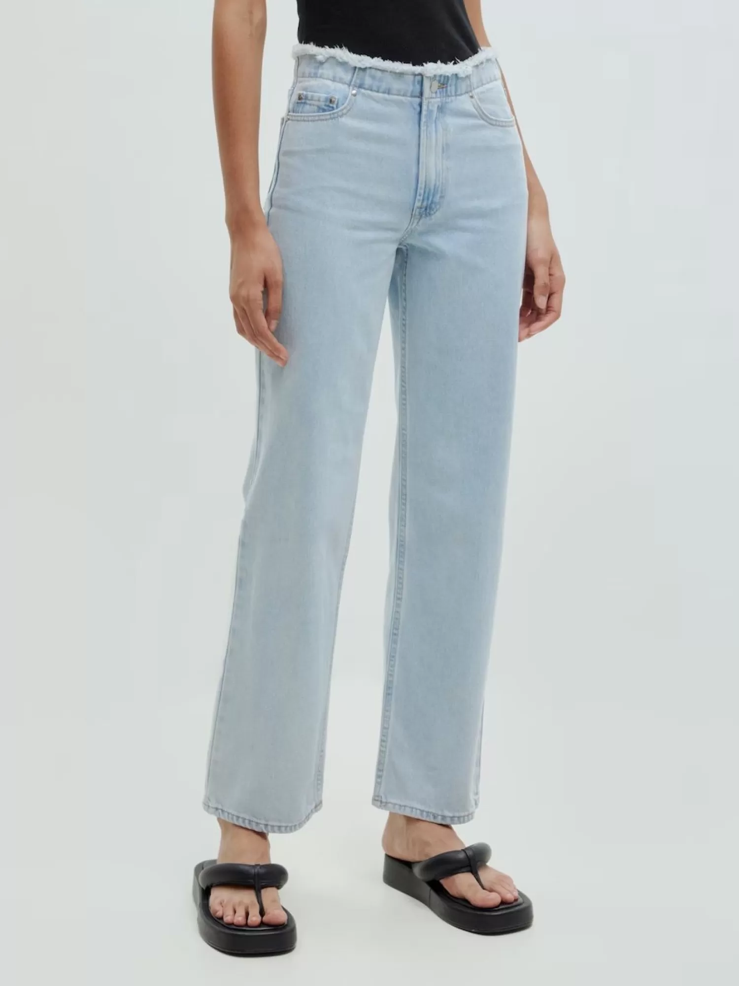 Edited Jean Aya Light Blue Cheap