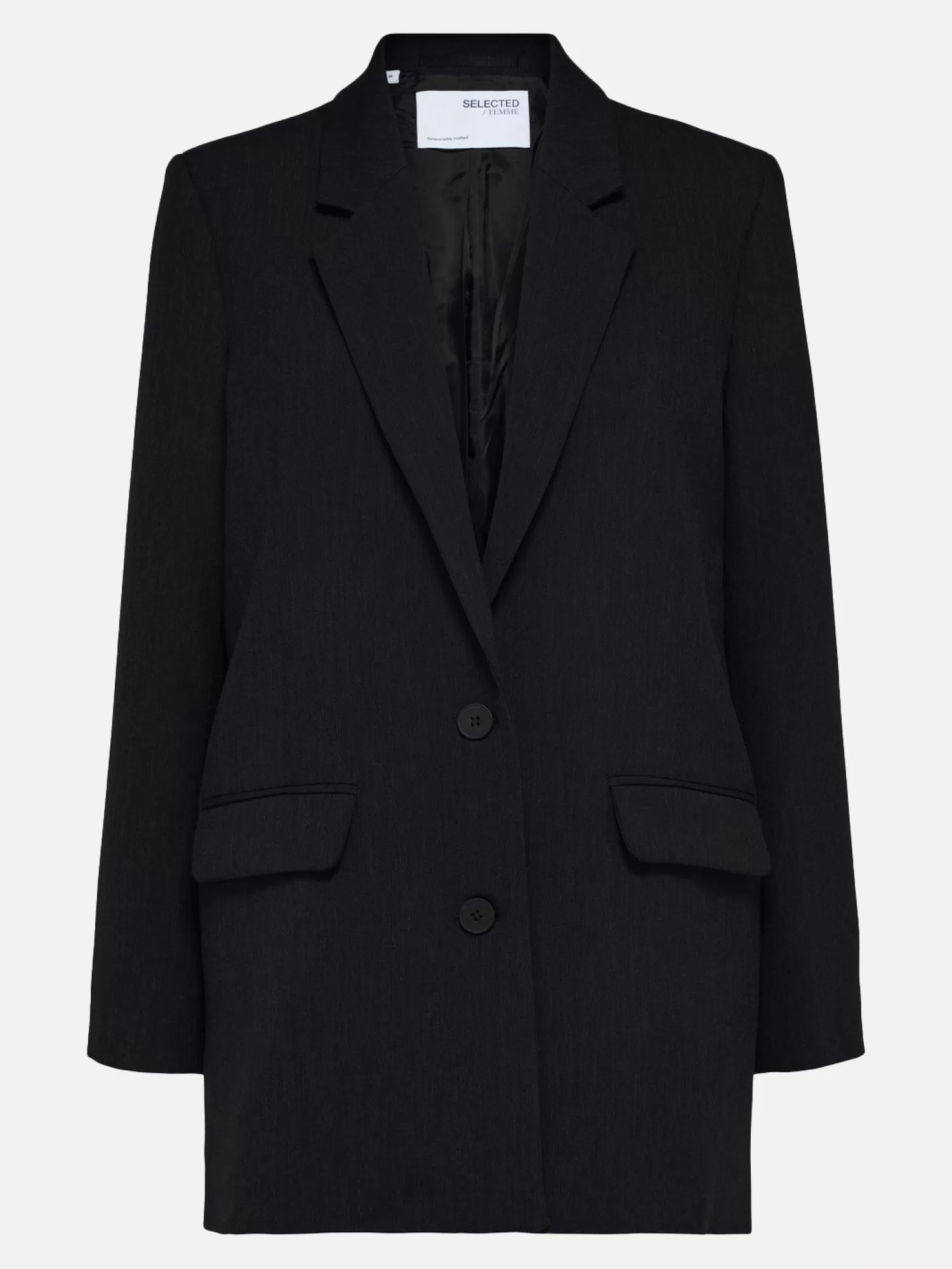 Selected Oversize Blazer A Simple Boutonnage Rita Black Discount