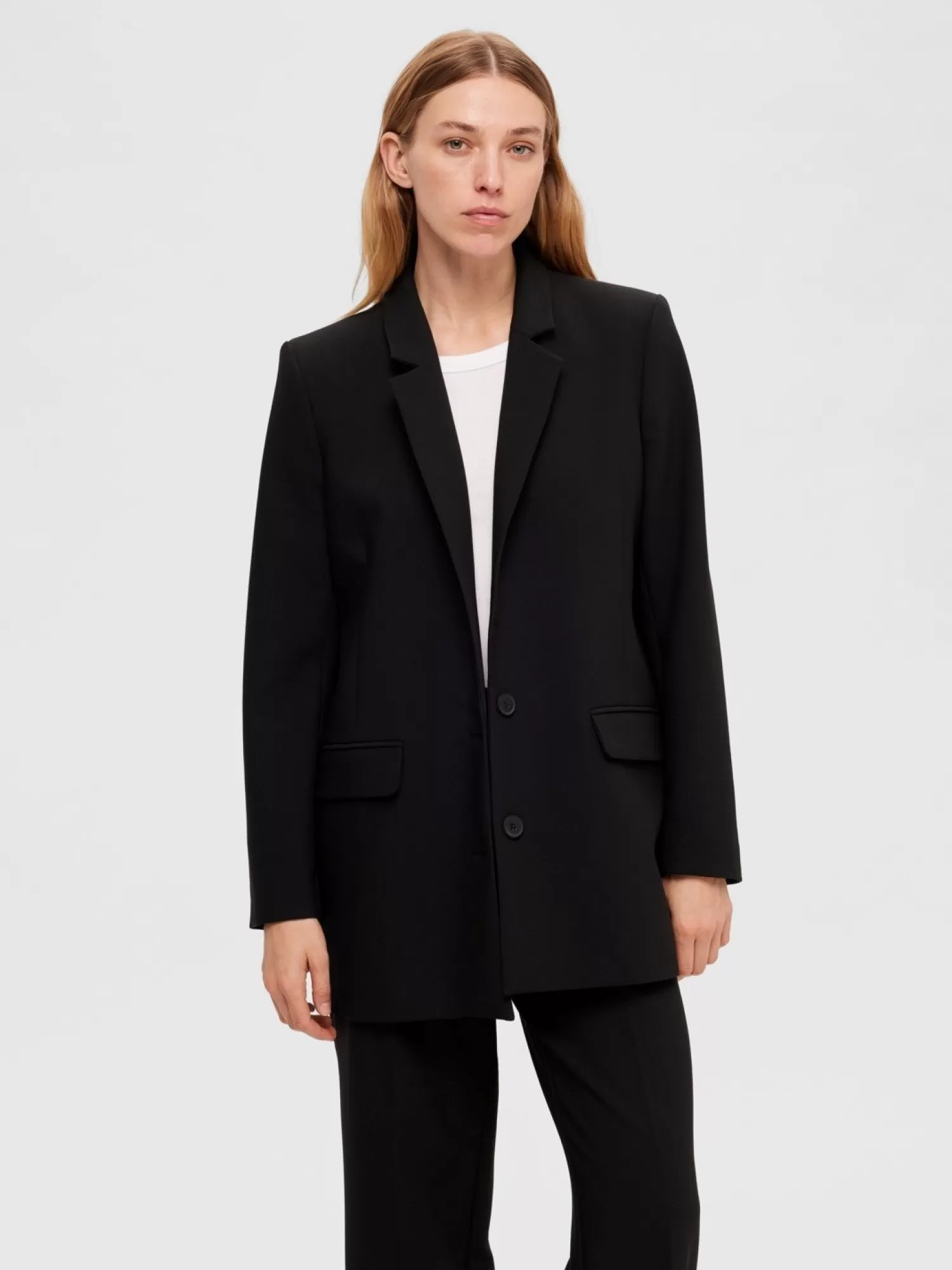 Selected Oversize Blazer A Simple Boutonnage Rita Black Discount