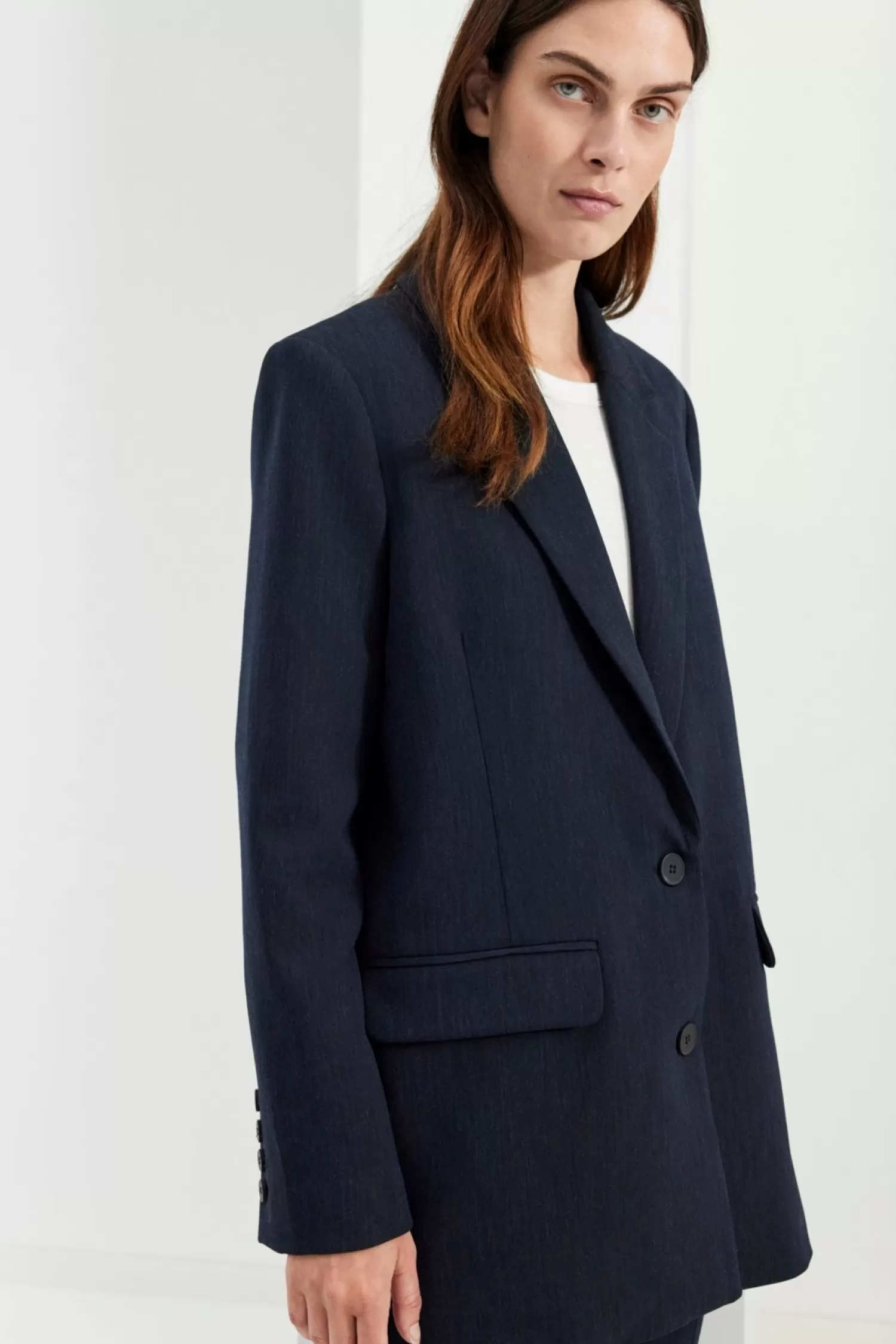 Selected Oversize Blazer A Simple Boutonnage Rita Dark Sapphire Best Sale