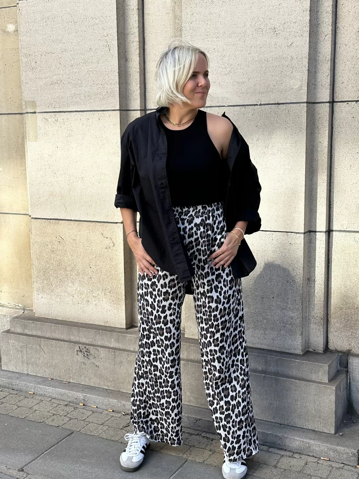 Le Marais Pantalon Blake Leopard New