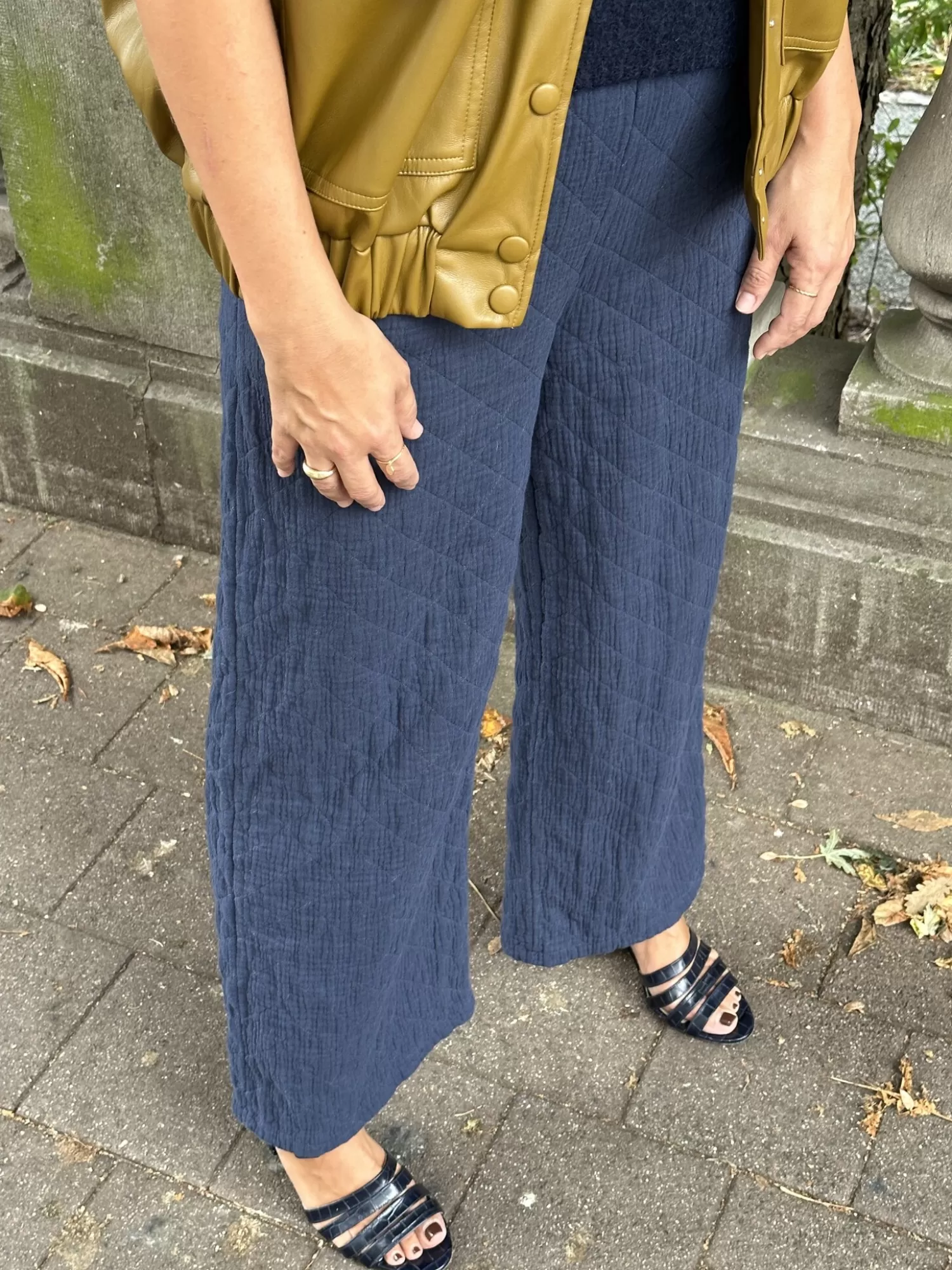 Le Marais Pantalon Matelasse Jenny Navy Cheap