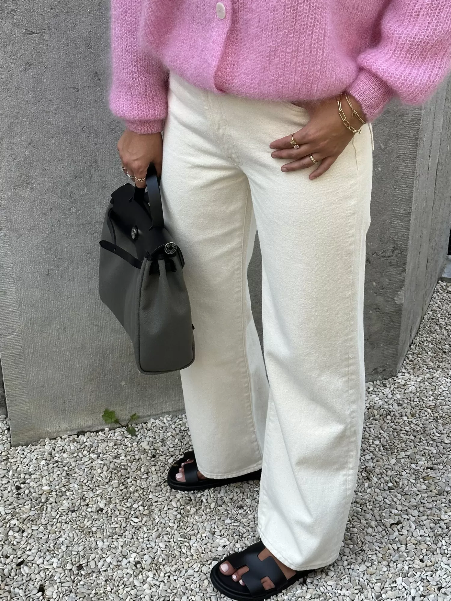 Les Soeurs Pantalon Wrap En Jean Erica Ecru Fashion