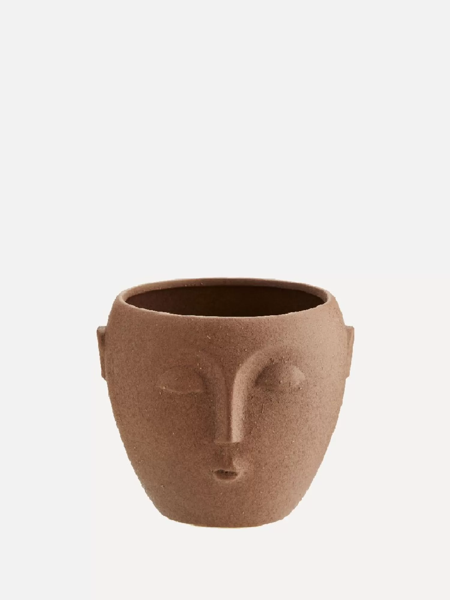 Madam Stoltz Pot De Fleurs Avec Visage Matt Terracotta Store