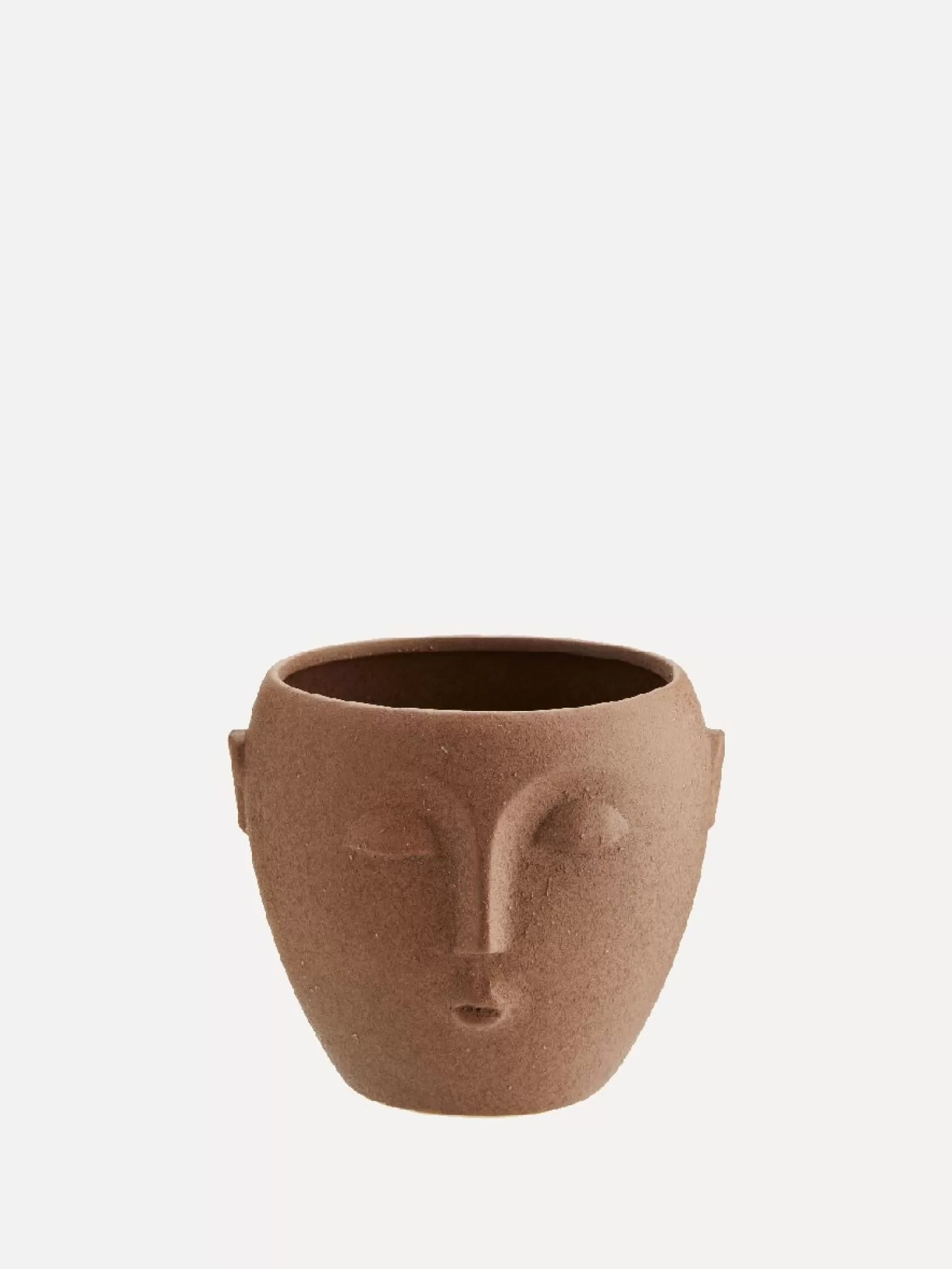 Madam Stoltz Pot De Fleurs Avec Visage Matt Terracotta Cheap