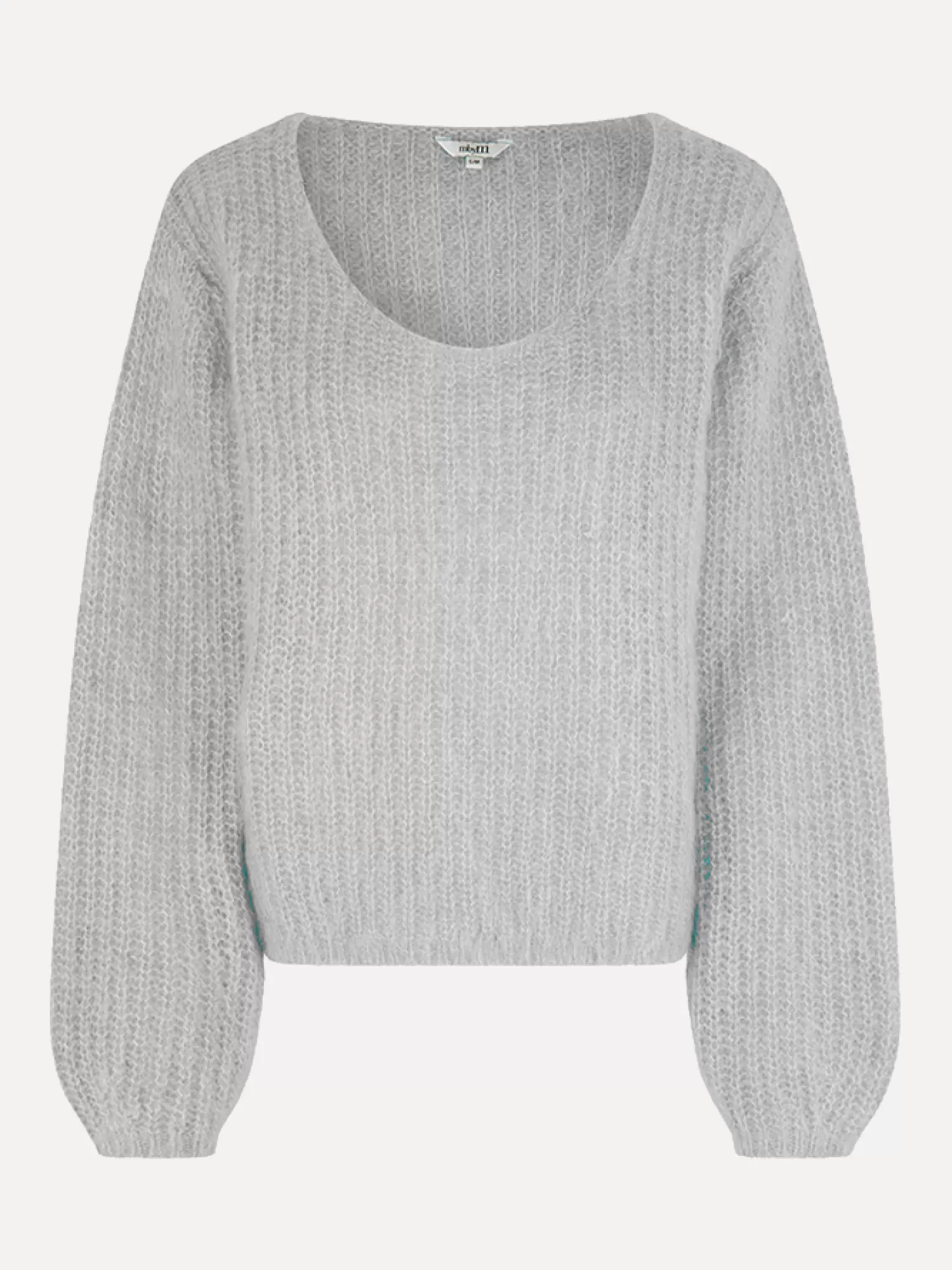 MBYM Pull En Maille Corucci Letizia Light Grey Melange Sale