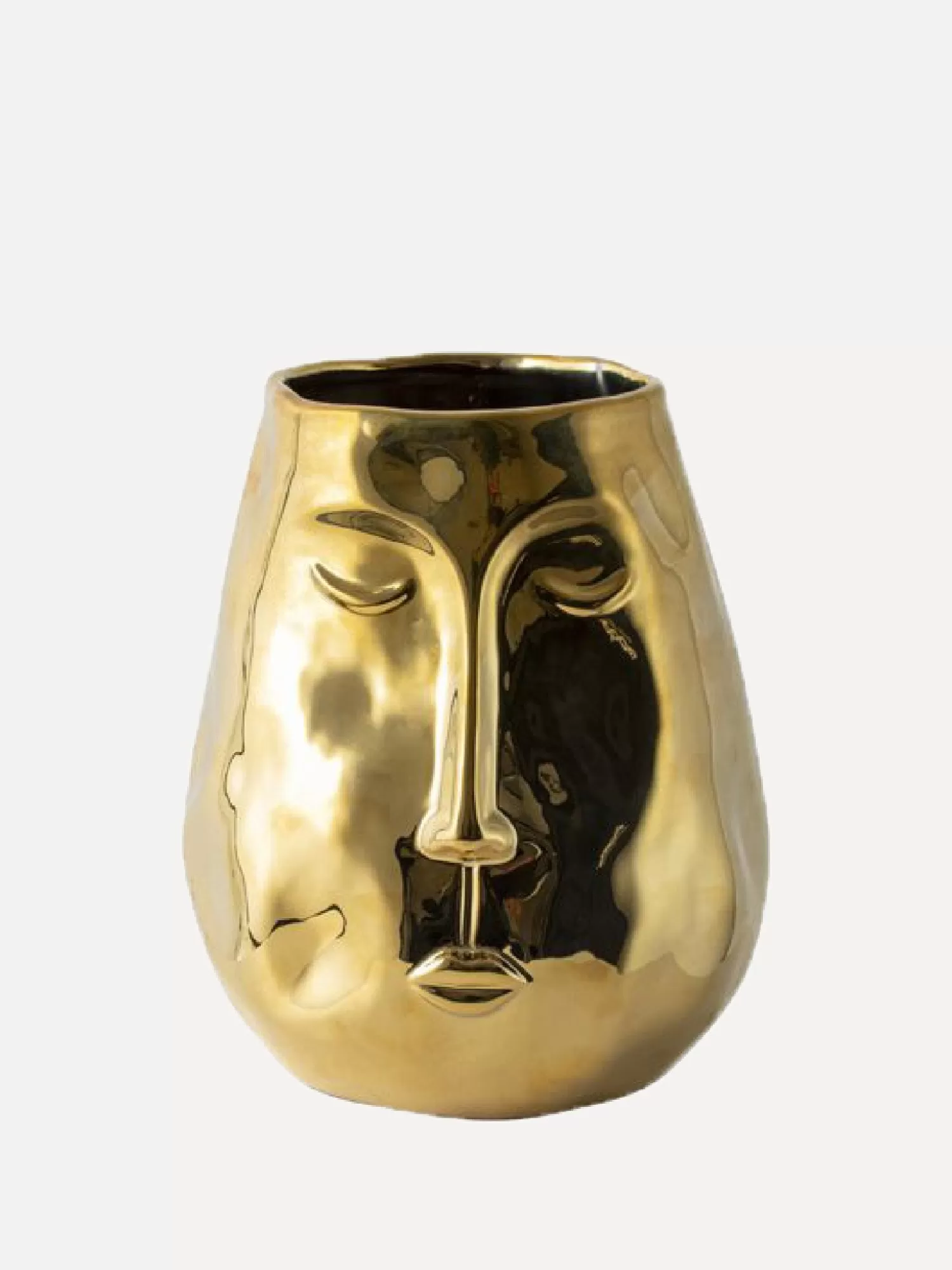 Gusta Vase Dore Avec Visage Gold Sale