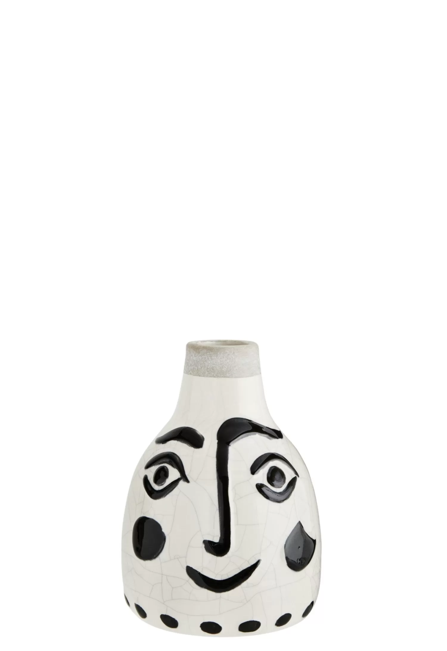 Madam Stoltz Vase En Terre Cuite Avec Visage Cheap