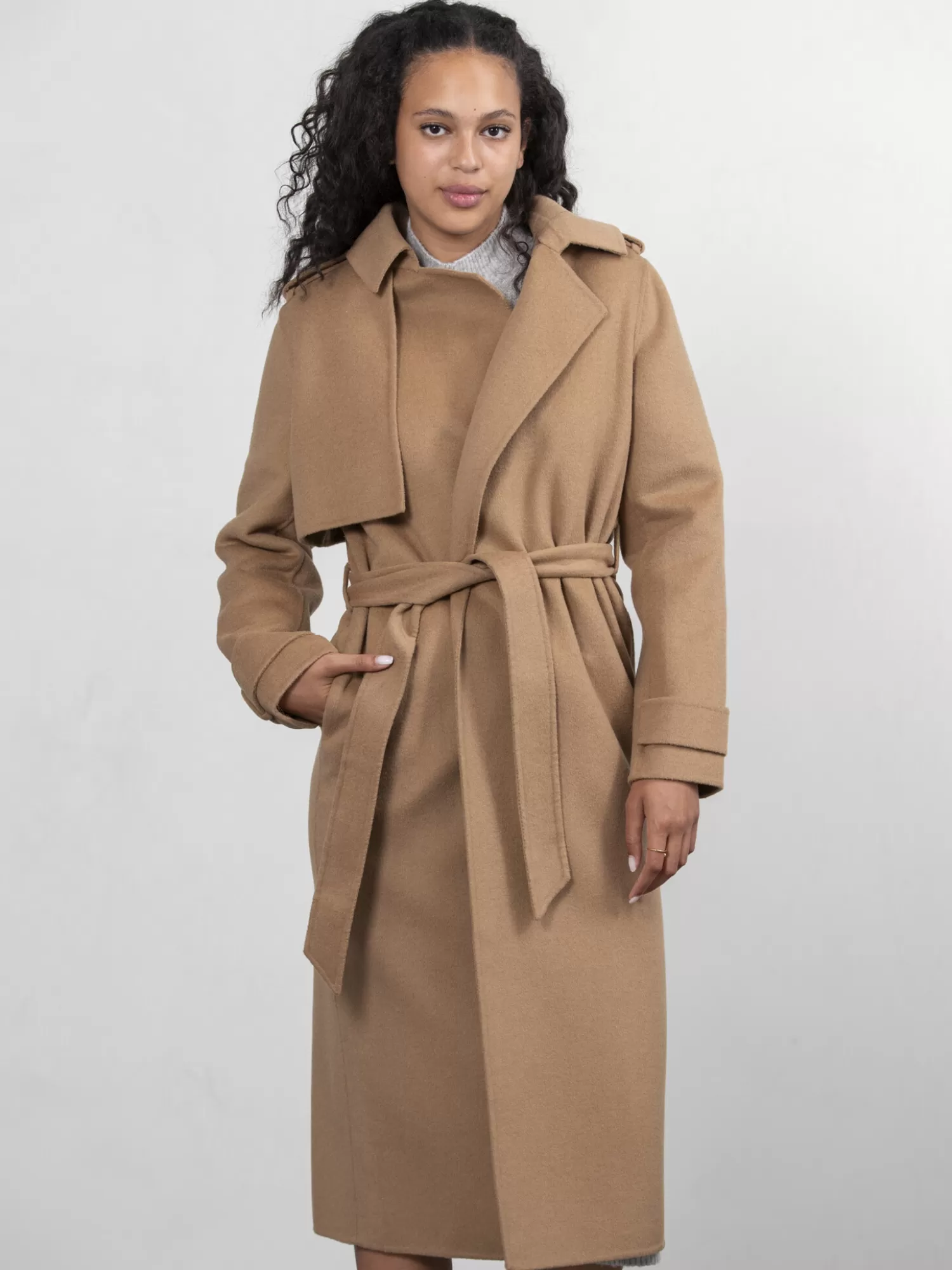 Edited Wool Trench Julianne Tigers Eye Sale